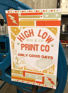 High Low Print Co. Hatch Show Print poster